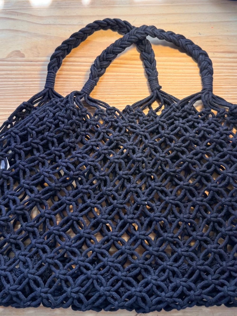 West Loop Woven Beach Bag Tote Handmade